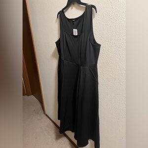 NWT Torrid Classic Black Scuba Maxi Dress